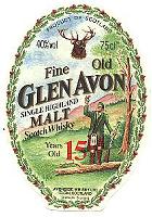 Just a paper whisky label from Glen Avon