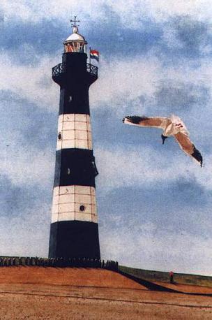 Lighthouse on Nieuwesluis